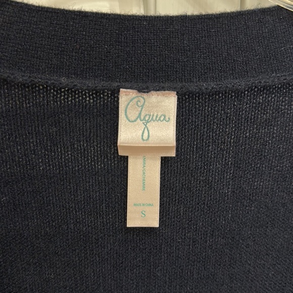 Aqua Cashmere Sweater - Picture 2 of 4